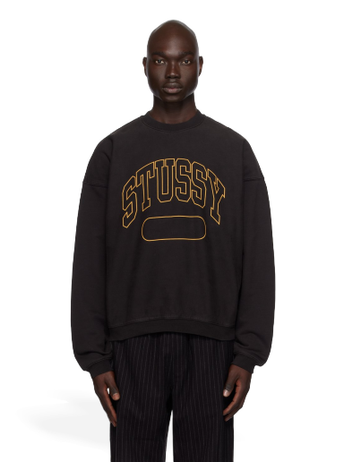 Džemper Stüssy Oversized Sweatshirt Crna | 118536