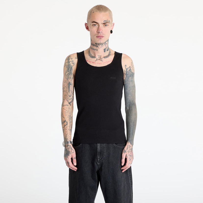 Majica bez rukava BOSS Boss Classic Rib Tank Top Crna | 50542132-001