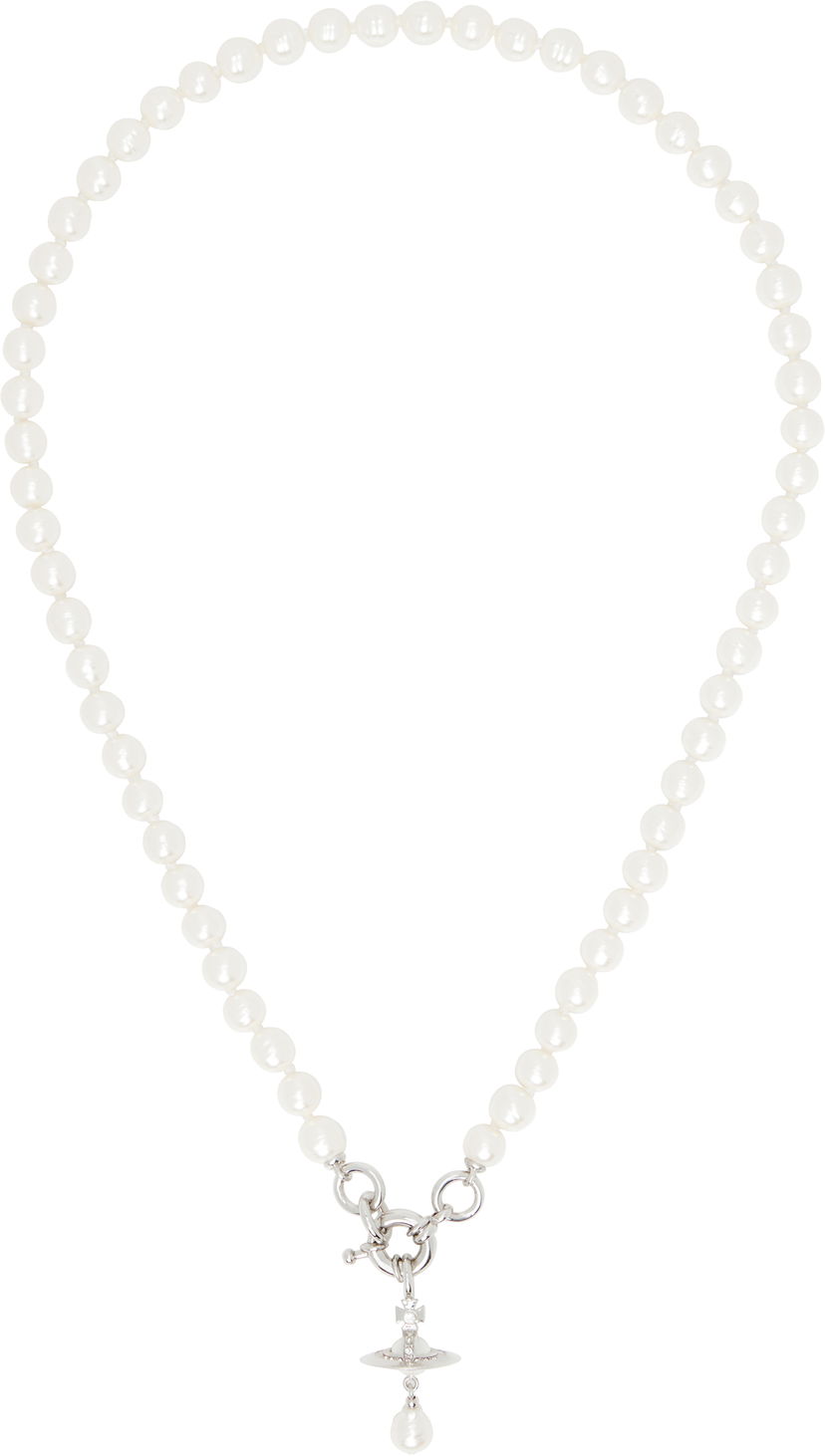 Ogrlica Vivienne Westwood Vivienne Westwood Aleksa Pearl Necklace Bijela | 6301013F-02P543-
