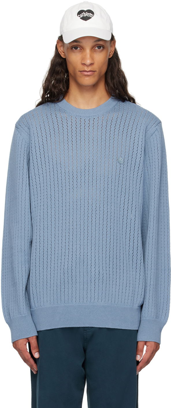 Džemper Carhartt WIP Caleb Knit Sweater Plava | I033714