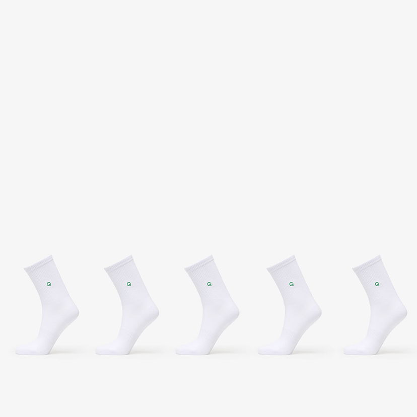 Čarape Queens Essential Short Crew Socks 5-Pack Bijela | QNS_065