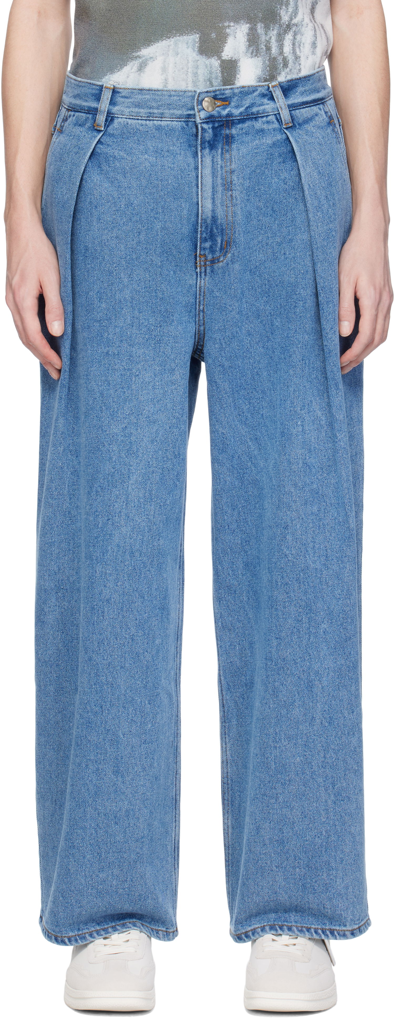 Jeans ADER ERROR ADER error Sig; TRS Tag 02 Jeans Plava | BO42FYJE0102SB, 0
