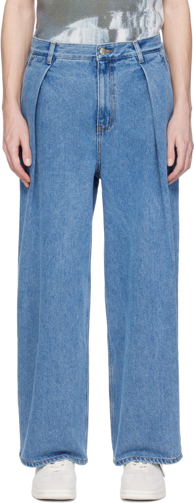 Jeans ADER ERROR ADER error Sig; TRS Tag 02 Jeans Plava | BO42FYJE0102SB