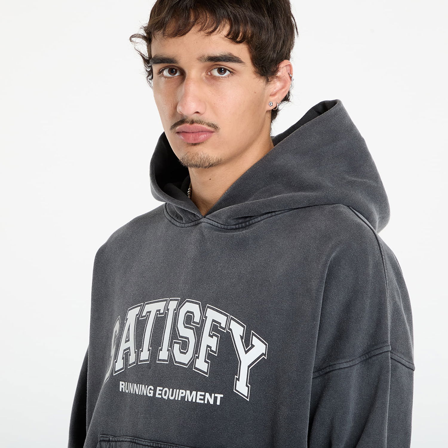 Dukserice Satisfy Satisfy SoftCell Hoodie Siva | 11046-AB-SAC, 1