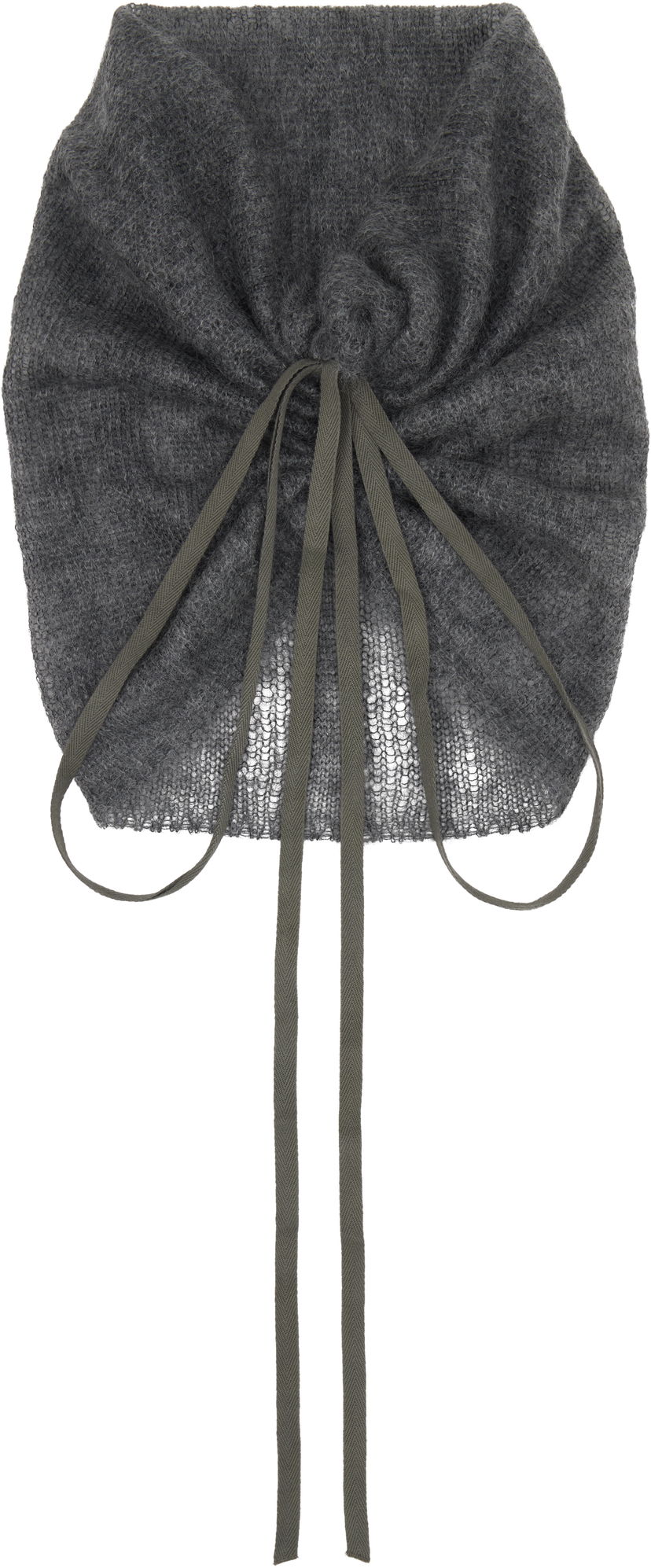 Šal Ann Demeulemeester Ann Demeulemeester Oden Knit Tie Collar Siva | 2520-W-CL35-KN069-088