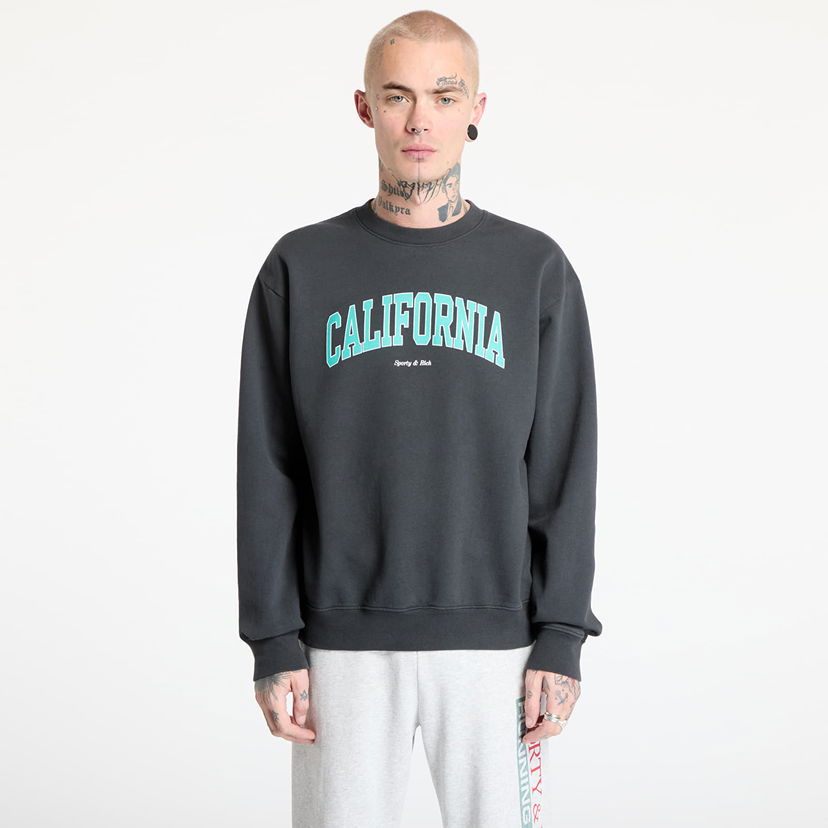 Džemper Sporty & Rich Sporty & Rich California Crewneck Sweatshirt Crna | ST071514501BA02