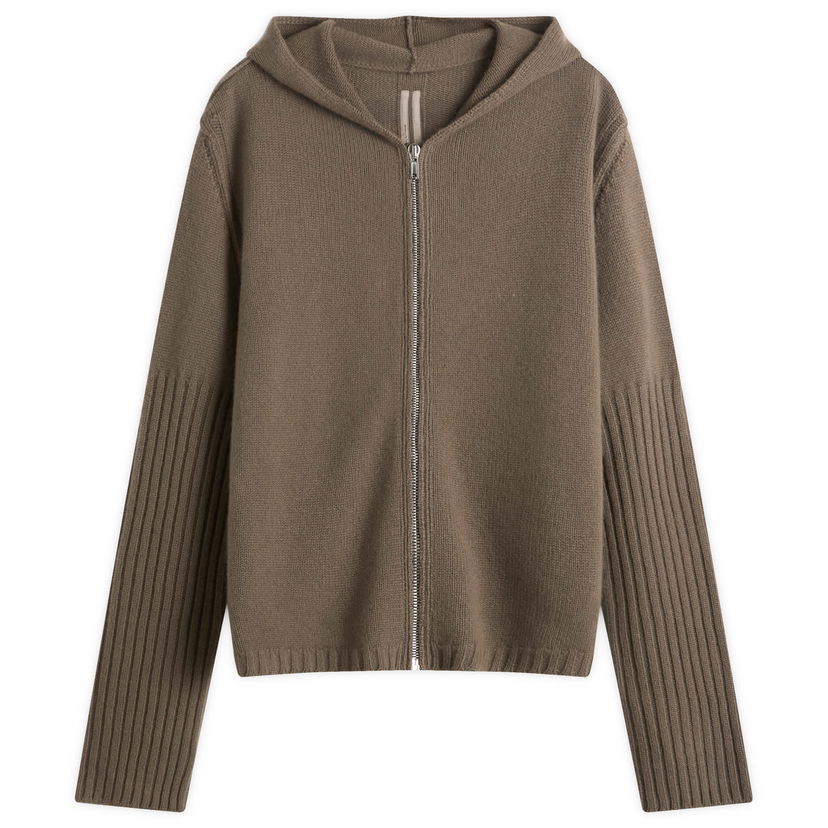 Dukserice Rick Owens Rick Owens Knit Zip Hoodie Smeđa | RU02E1666-KWV-34