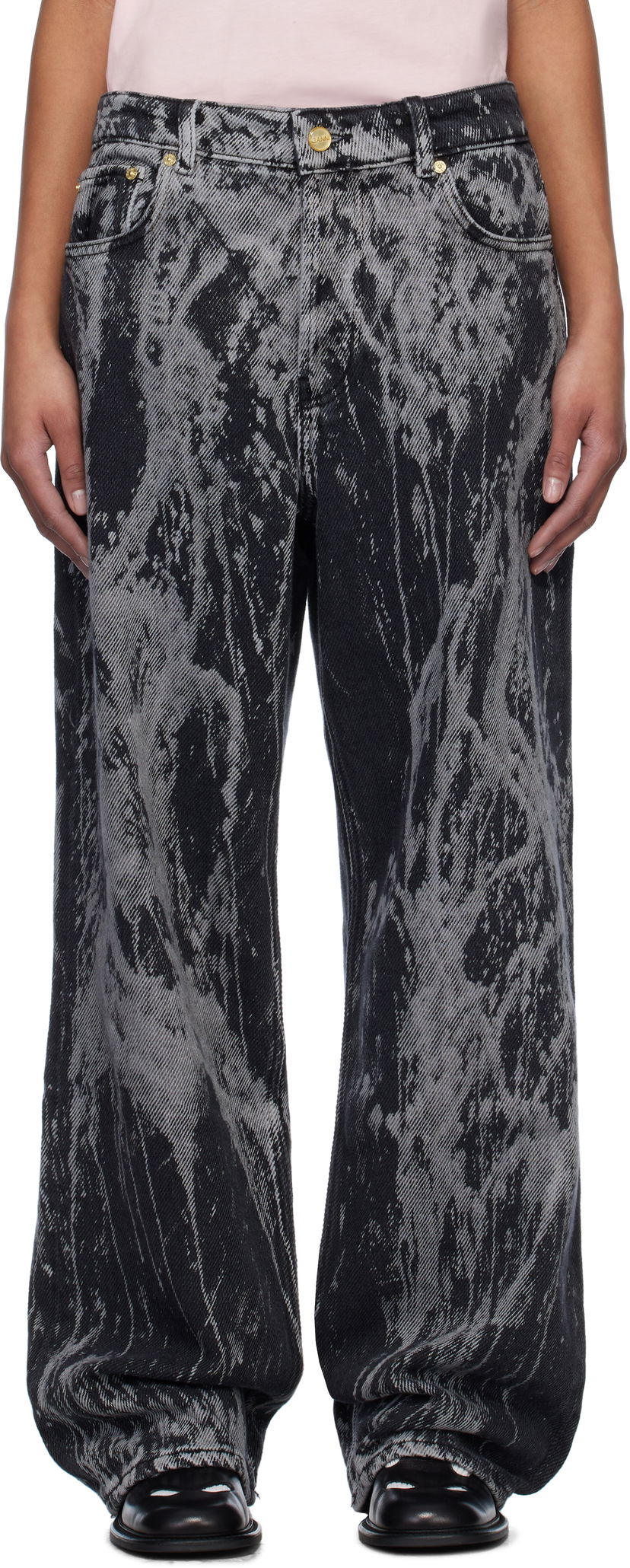 Jeans GANNI Ganni Heavy Denim Izey Jeans Crna | J1595