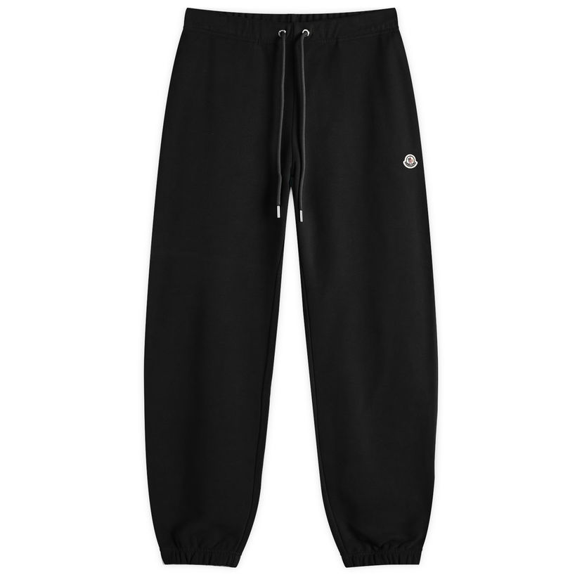 Trenirka Moncler Emerized Fleece Sweatpants, Size Large Crna | 8H000-04-89AUJ-999