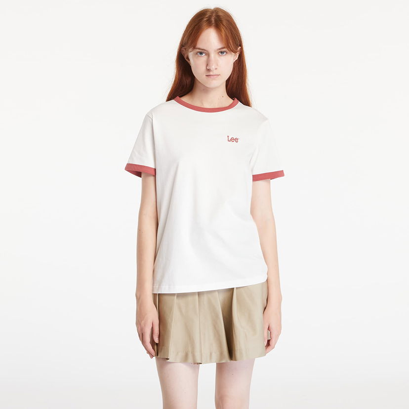 Majica kratkih rukava Lee Ringer Tee Ecru Bijela | 112355184