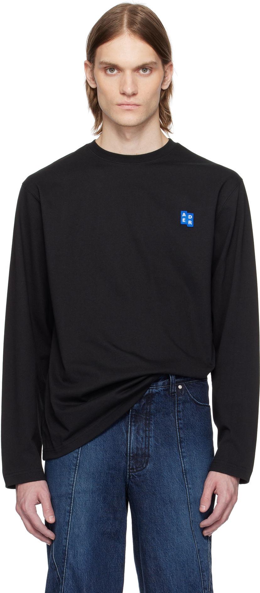 Majica kratkih rukava ADER ERROR ADER error Sig; TRS Tag 01 Long Sleeve T-Shirt Crna | BO42FYTS0201BK