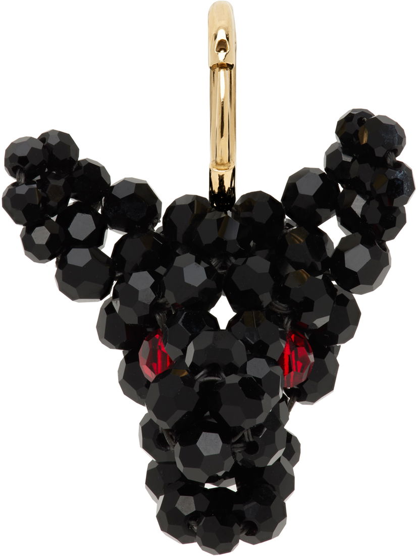 Naušnice Simone Rocha Simone Rocha Beaded Creature Single Earring Crna | ERG511 0903