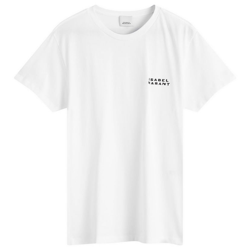 Majica kratkih rukava ISABEL MARANT Vidal Logo T-Shirt Bijela | TS0103FA-A2N44I