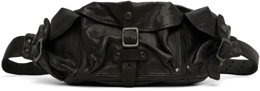 Torba oko struka Yohji Yamamoto Shoulder 3Pin Body Belt Bag Crna | HL-I06-777