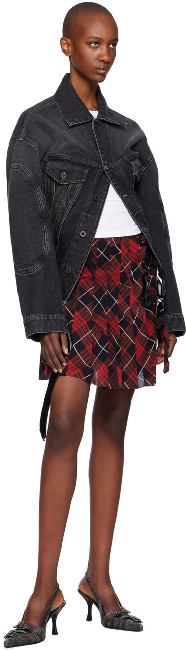 Jakna Jean Paul Gaultier Gaultier Lacing Denim Jacket Crna | 24/31-F-VE070LP-D016-06, 3