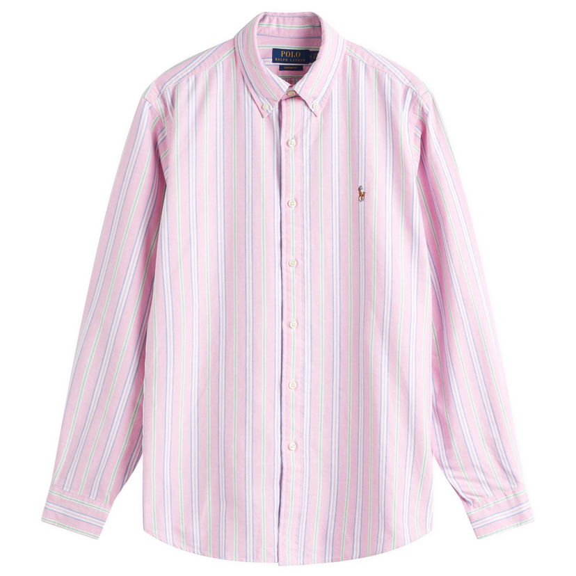 Košulja Polo by Ralph Lauren Ralph Lauren Men's Custom Fit Oxford Shirt, Size Large Ružičasta | 710928918004
