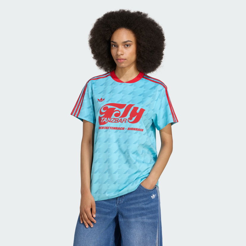Dres adidas Performance Allover Print Graphic Football Jersey Tirkiz | JW2771