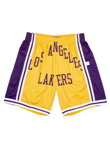Kratke hlače Mitchell & Ness Blown Out Fashion Shorts Los Angeles Lakers Žuta | SHORBW19147-LALLTGD