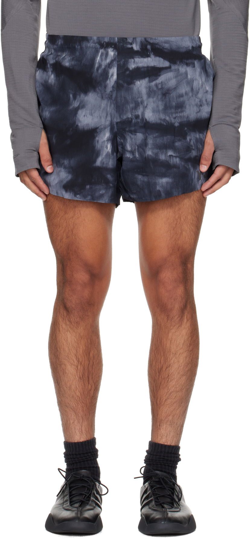 Kratke hlače Y-3 Y-3 AOP Running Shorts Crna | JX4809