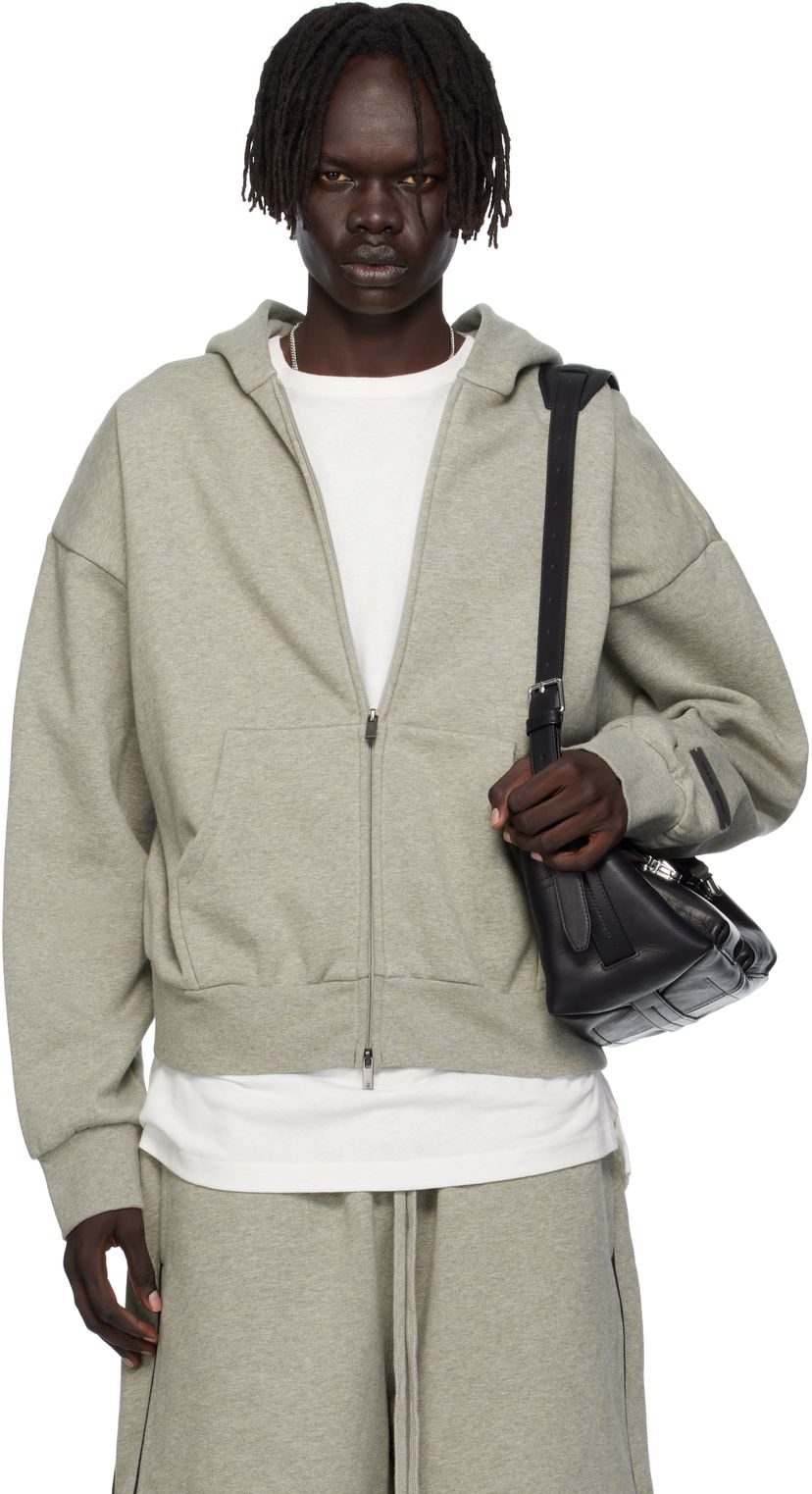 Dukserice Fear of God Fear of God ESSENTIALS Fleece Zip-Up Hoodie Siva | 192SP254785F