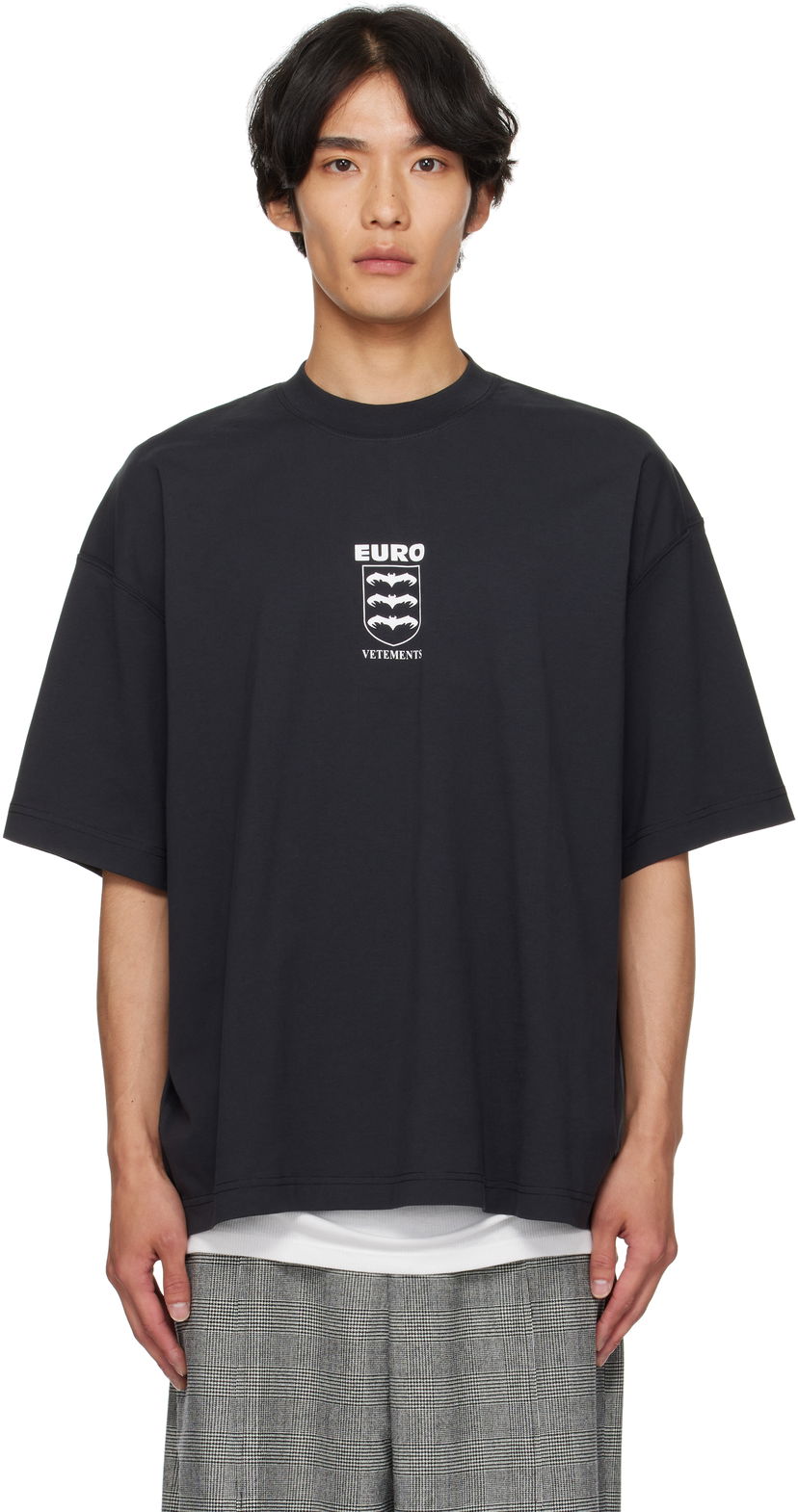 Majica kratkih rukava VETEMENTS Vetements Bats Logo Regular T-Shirt Crna | UH76TR650B
