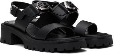 Tenisice i cipele Versace Medusa Buckle Platform Block-Heel Sandals 80 mm Crna | 1015472_1A04174_1B00P, 3