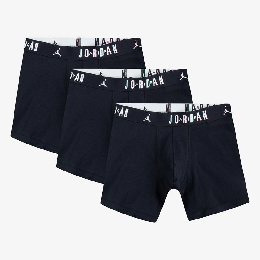 Bokserice Jordan Jordan Flight Cotton Core 3-Pack Boxer Briefs Tamnoplava | JM0622-023