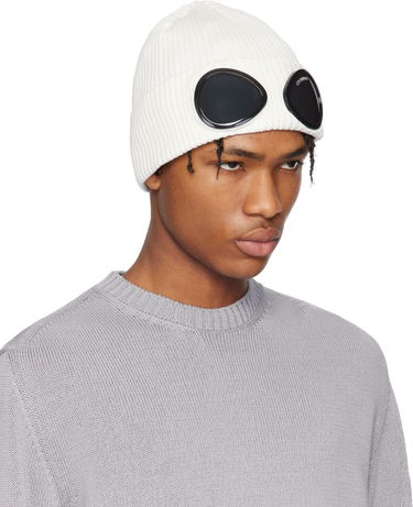 Kapica C.P. Company C.P. Company Goggle Beanie Bijela | 18CMAC016A-000727A, 1