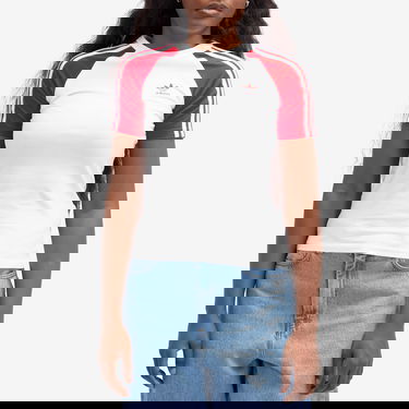 Majica kratkih rukava adidas Originals Three Stripe Slim T-Shirt Bijela | JD0835, 2