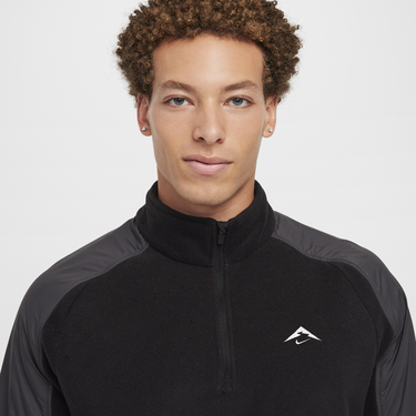 Dukserice Nike Trail Running Fleece Pullover Crna | FV9962-010, 4