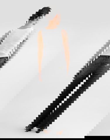 Majica bez rukava Dolce & Gabbana Dolce & Gabbana Fine-Rib Jersey Tank Top with DG Logo Pin Bijela | F8V40TGDCX9W0800, 2