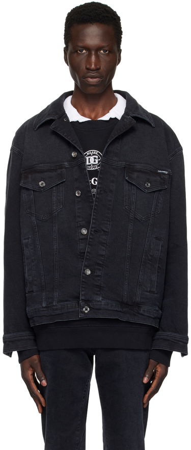 Jakna Dolce & Gabbana Faded Denim Jacket Crna | G9NL5DG8GW6, 0