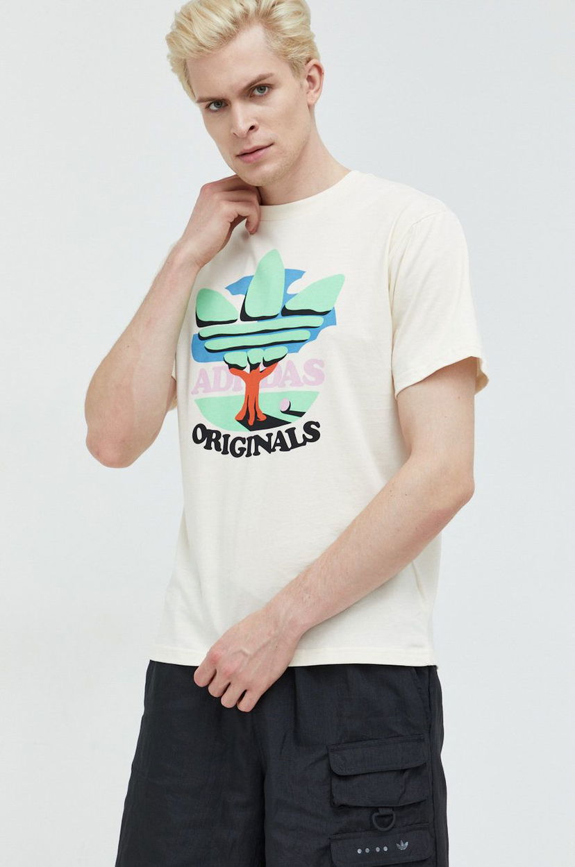 Majica kratkih rukava adidas Originals adidas Originals Graphic T-Shirt Bež | HI2961