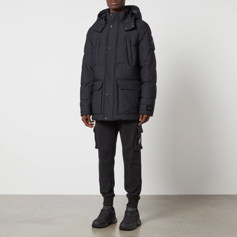 Parka Moose Knuckles Nylon Blend Down Coat Crna | M32MJ152-292