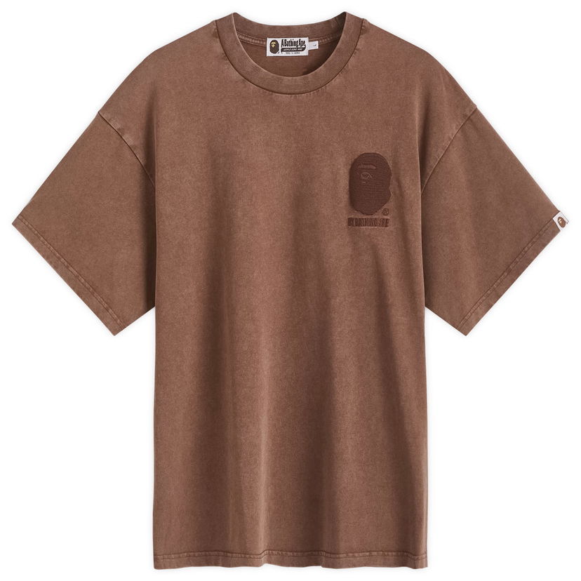 Majica kratkih rukava BAPE A Bathing Ape One Point Acid Wash T-Shirt Smeđa | 001CSK301301M-BRW