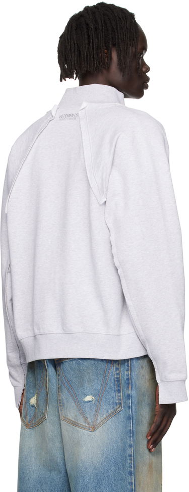 Dukserice VETEMENTS Vetements 'Amsterdam' Zip-Up Sweatshirt Siva | UH76ZU760GG, 2
