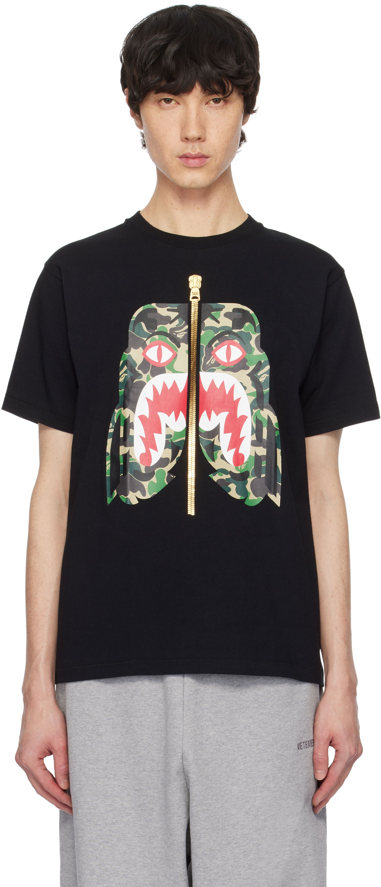 Majica kratkih rukava BAPE Camo Tiger Graphic T-Shirt Crna | 001TEK801008M, 0