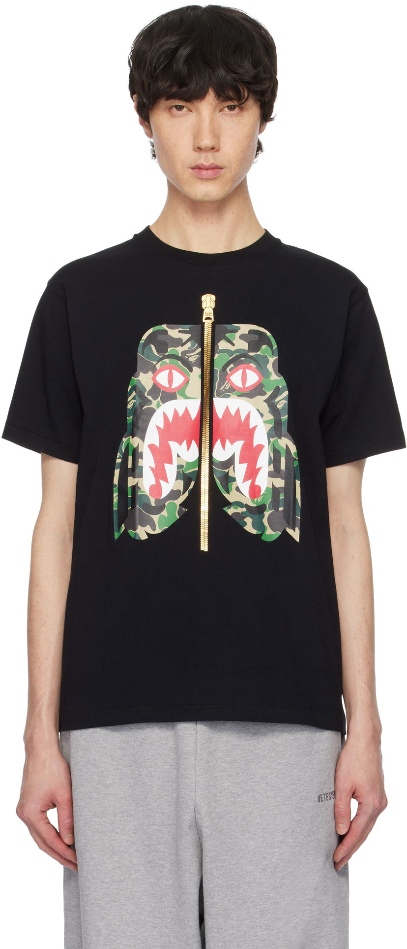 Majica kratkih rukava BAPE Camo Tiger Graphic T-Shirt Crna | 001TEK801008M