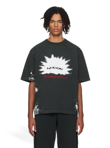 Majica kratkih rukava HERON PRESTON 'Museum' T-Shirt Crna | HMAA032F23JER0051025
