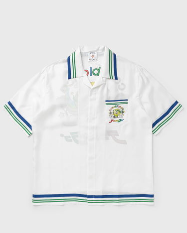 Košulja Casablanca Casa Blanca Cuban Collar Shirt Bijela | M-AW25-SH-003-01, 0