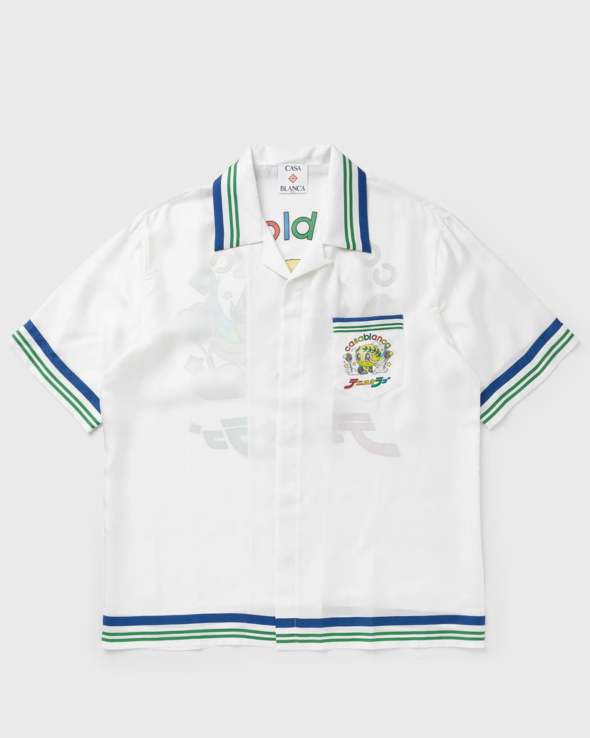 Košulja Casablanca Casa Blanca Cuban Collar Shirt Bijela | M-AW25-SH-003-01