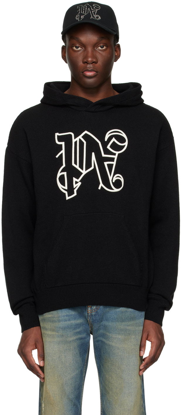 Dukserice Palm Angels Embroidered Hoodie Crna | PMHU006R24KNI0011003