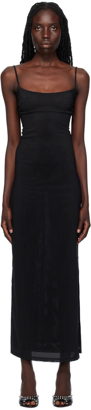Haljina Miaou Miaou Thais Maxi Dress Crna | 5019PM3BLK