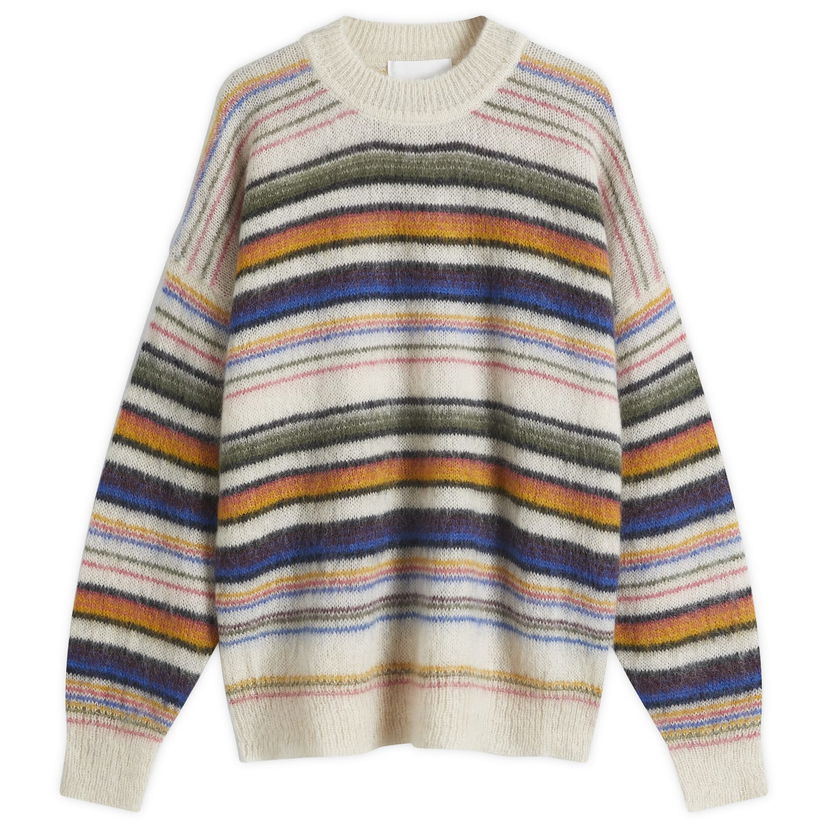 Džemper ISABEL MARANT Striped Crew Knit Bijela | 25PPU0062HA-C1L09H-99MU