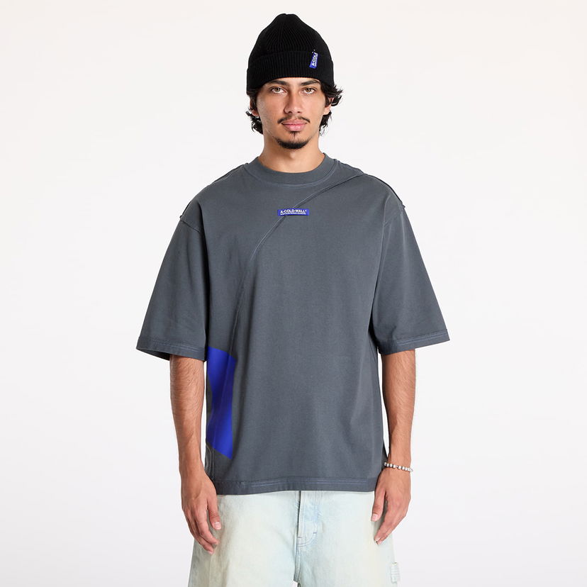 Majica kratkih rukava A-COLD-WALL* Aspect T-Shirt Grey Slate Siva | ACWMTS199 Grey