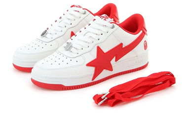 Tenisice i cipele BAPE Bape Sta OS #2 White/Red Bijela | 1K20-191-314-RED, 5
