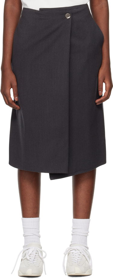 Suknja ADER ERROR Asymmetric Midi Skirt Siva | BN01FWSK0202GR, 0