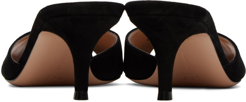 Tenisice i cipele Gianvito Rossi Pointed Suede Heeled Mules Crna | G15110.55RIC.CAM, 1