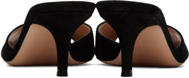 Tenisice i cipele Gianvito Rossi Pointed Suede Heeled Mules Crna | G15110.55RIC.CAM, 1