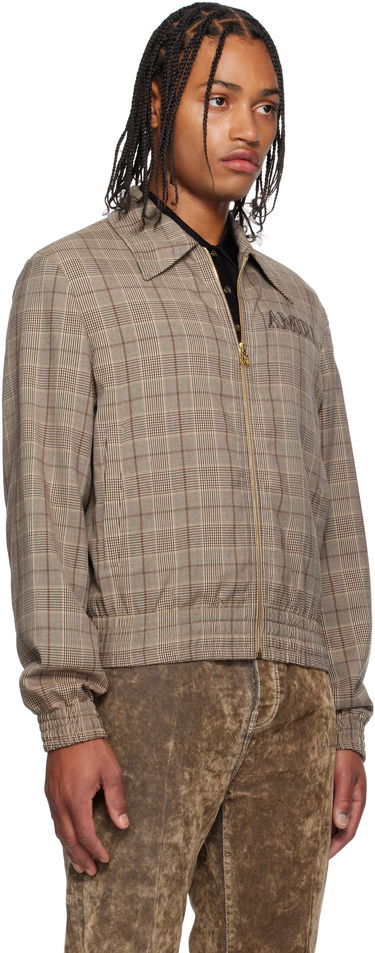 Jakna AMIRI AMIRI Check Blouson Jacket Smeđa | AMOUBN1100, 1